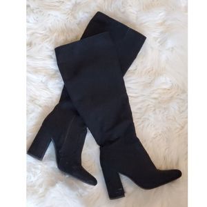 Forever 21 Knee High Suede Boots